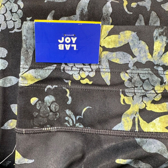 Joy Lab 7/8 Leggings Women Small Blue Green Floral Print Drawstring High Rise - Picture 7 of 9